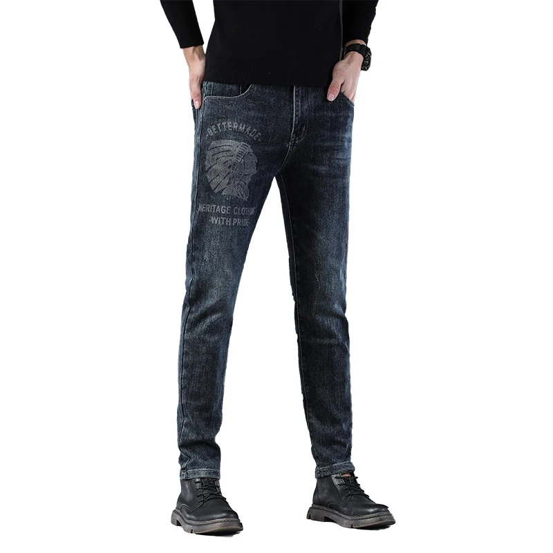 Stilvolle Stretch Slim Fit Herren Freizeithosen Lang, Bequem und Modern für Alltag und Freizeit. Ideal für jeden Tag. — foto 2