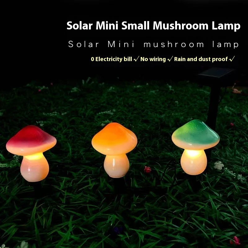 Solar Mushroom Outdoor Waterproof Courtyard Lawn Lamp. Enhance your garden with solar-powered, weather-resistant lightin — photo 5