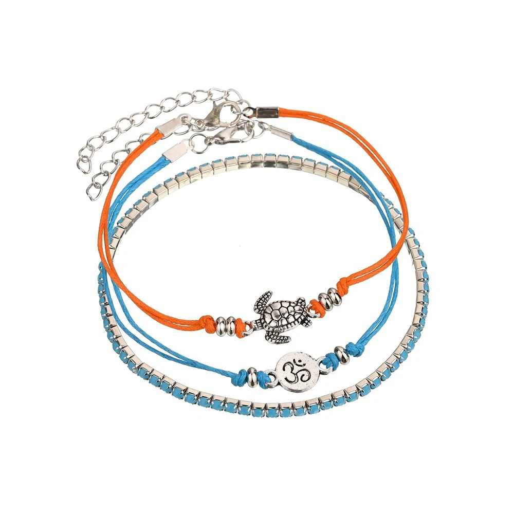Set Cavigliera 3D a Fiori per Caviglia, un accessorio elegante che adorna ed esalta la tua caviglia con un design floreale tridimensionale unico e accattivante. — foto 9