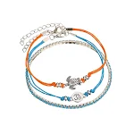 Set Cavigliera 3D a Fiori per Caviglia, un accessorio elegante che adorna ed esalta la tua caviglia con un design floreale tridimensionale unico e accattivante. — foto 9