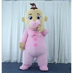 Inflatable Cartoon Doll Clothing Plush Inflatable Costume Great for Parties and Events Easy to use and fun for all Light — photo 9
