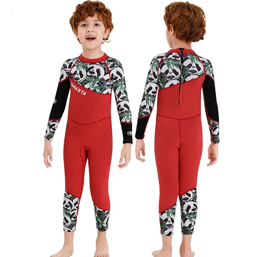 Title 4, Maiô infantil inteiro com proteção solar e ajus...