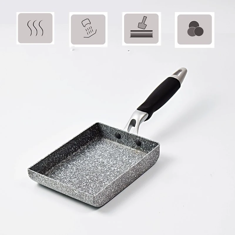 Title 4, Small square pan fried egg roll pan. Non-stick ...