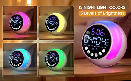 Title 3, Multifunctional Childrens Alarm Clock Night Li...