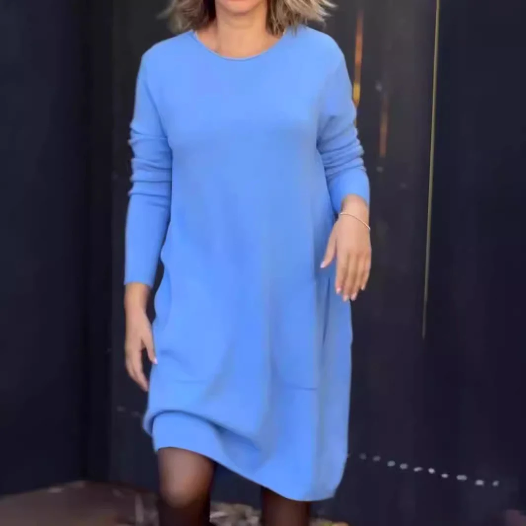 Title 3, Simple Solid Color Cashmere Dress