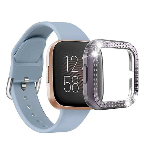 Title 3, Diamond frame watch cover for Fitbit Versa 2, P...