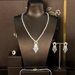 Conjunto de joias de zircônia de quatro peças para um brilho deslumbrante, perfeito para realçar sua beleza e estilo em qualquer evento. — foto 7