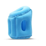 Travesseiro inflável para avião e trem, ideal para dormir deitado em viagens, suporte para o pescoço e design portátil para fácil transporte. — foto 1