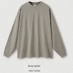 Camiseta masculina manga longa lisa de algodão, soltinha e confortável. Perfeita para o dia a dia, oferece estilo casual e liberdade de movimento. — foto 14
