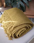 Manta de cor sólida para sofá, um acessório decorativo e funcional. Desfrute da suavidade e calor com esta manta cinza escuro, perfeita para a sala de estar. — foto 2