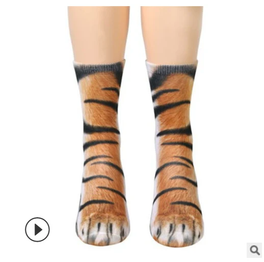 Title 5, 3D-Druck Tierfuß Kinder Socken – Kreatives Desi...