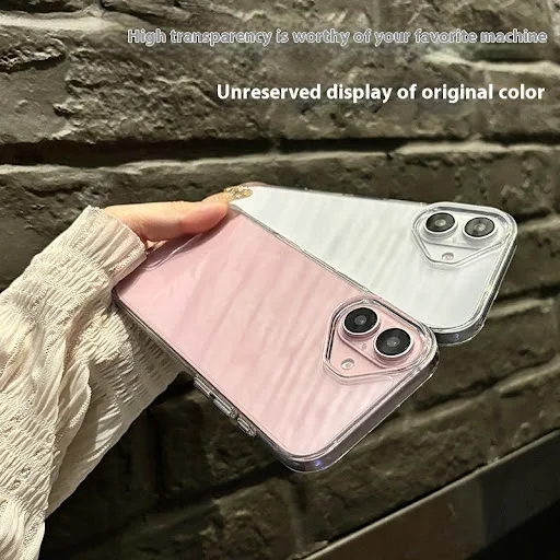 Title 5, New Transparent Simple Metal Button Drop-resist...
