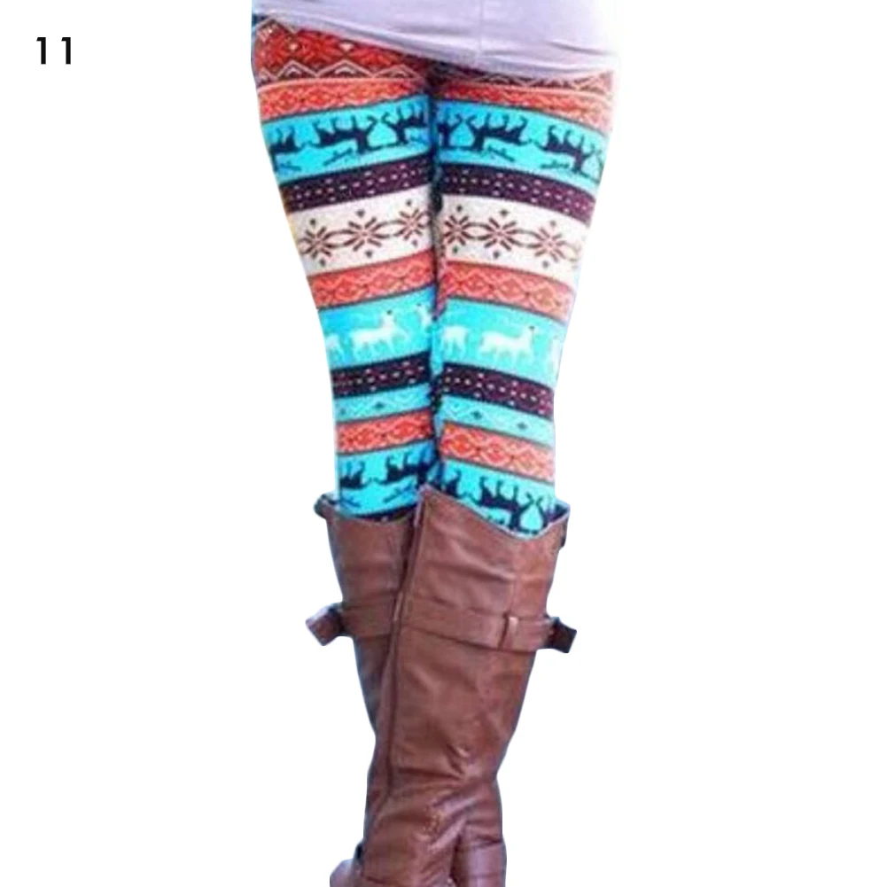 Title 7, Damen Leggings mit Weihnachtsdruck Hoher Bund L...