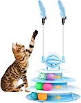 Juguetes para gatos de interior Juego interactivo para gatitos Rompecabezas para gatos Juguete con pelota para gatos Estimula el juego y la diversión — foto 11