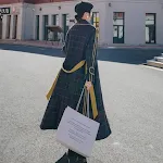 Women's plaid woolen coat, stylish and warm. Perfect for winter, offering comfort and timeless style. An essential wardr — photo 5