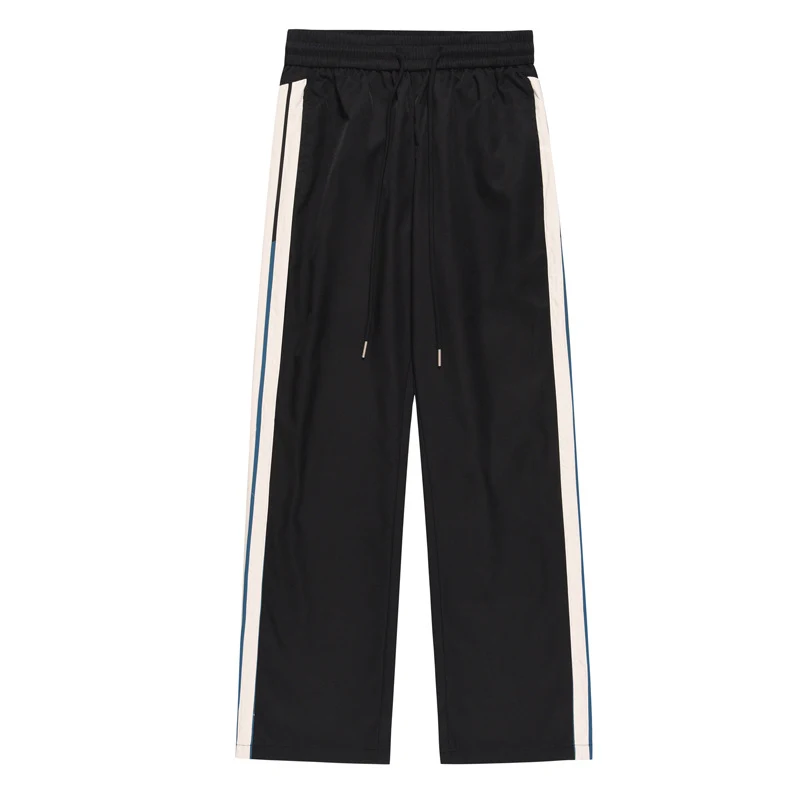 Title 4, Draping Wide Leg Straight Pants Mens Trendy Al...