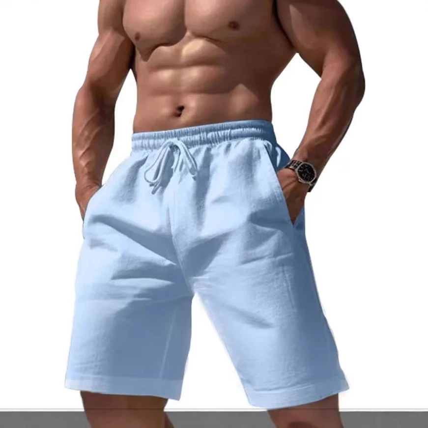 Seasonal Loose Linen Cotton Shorts Fashion Casual Perfect for Summer. Comfortable, breathable, and stylish for everyday — photo 5