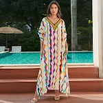 Beige Bottom Wave Lines