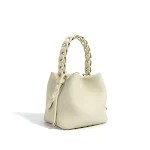 Bolsa Bucket de Couro Genuíno de Alta Camada, Primavera, Combinação Perfeita, Couro de Vaca, Versátil e Ideal para o Dia a Dia. — foto 15