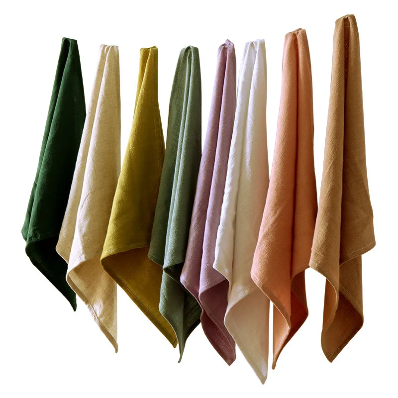Title 2, Plain Cotton Linen Cloth Art Home Kitchen Napki...