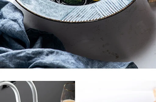 Title 16, Creative Straw Hat Design Ceramic Round Deep Pl...