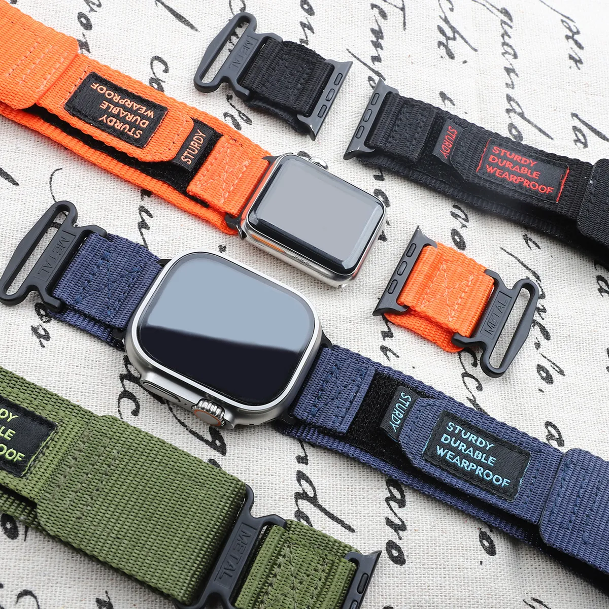 Pulseira esportiva de velcro para montanhismo em nylon e lona, durável e confortável, perfeita para esportes e atividades ao ar livre. — foto 13