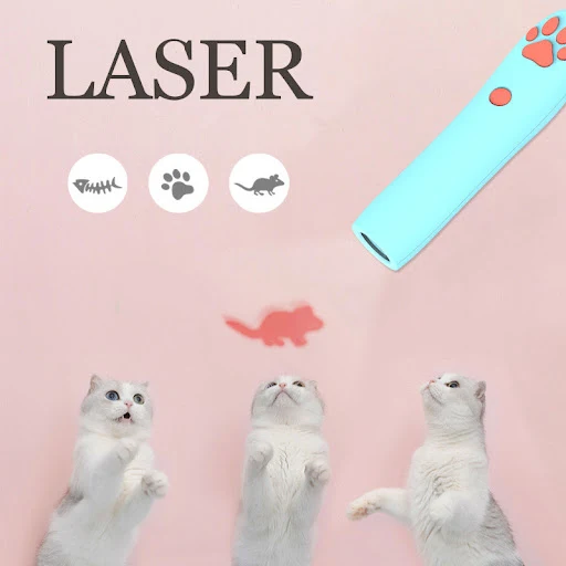Title 3, Funny Remote Control LED Laser Cat Stick Pet To...