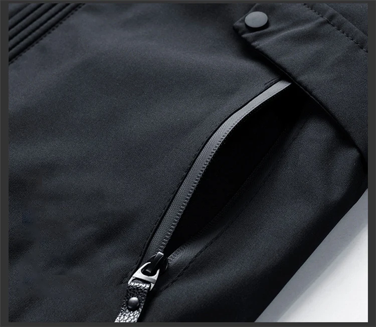 Spring and Autumn Plus Size Hooded Windbreaker, thickened for warmth and comfort, offering reliable protection against t — photo 10