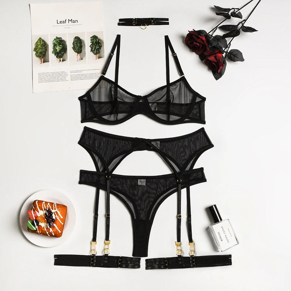 Title 18, Conjunto de lingerie sexy estilo europeu e amer...