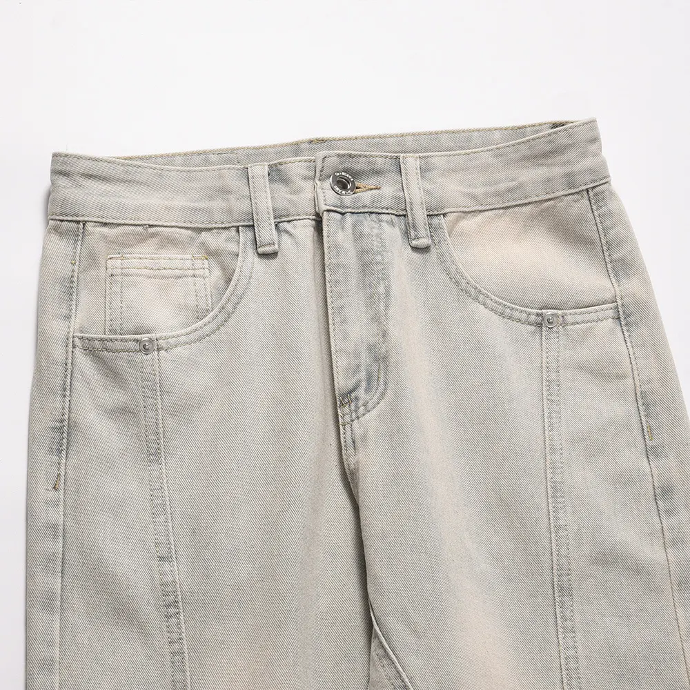 Fashion Series Rivet Skinny Jeans voor heren. Strakke jeans met klinknagels. Comfortabel en stijlvol, perfect voor een trendy dagelijkse look. — foto 15
