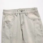 Fashion Series Rivet Skinny Jeans voor heren. Strakke jeans met klinknagels. Comfortabel en stijlvol, perfect voor een trendy dagelijkse look. — foto 15