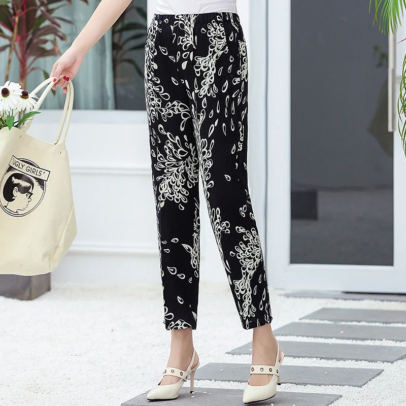Large Size Cotton Silk Pants Thin Section perfect for summer wear. Lightweight, breathable, comfortable, and stylish pan — photo 4