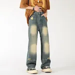 Retro Jeans Heren Gewassen Losse Rechte Pijpen Comfortabele Pasvorm Klassieke Uitstraling Ideaal voor Dagelijks Gebruik en Vrije Tijd Stijlvol en Tijdloos — foto 6