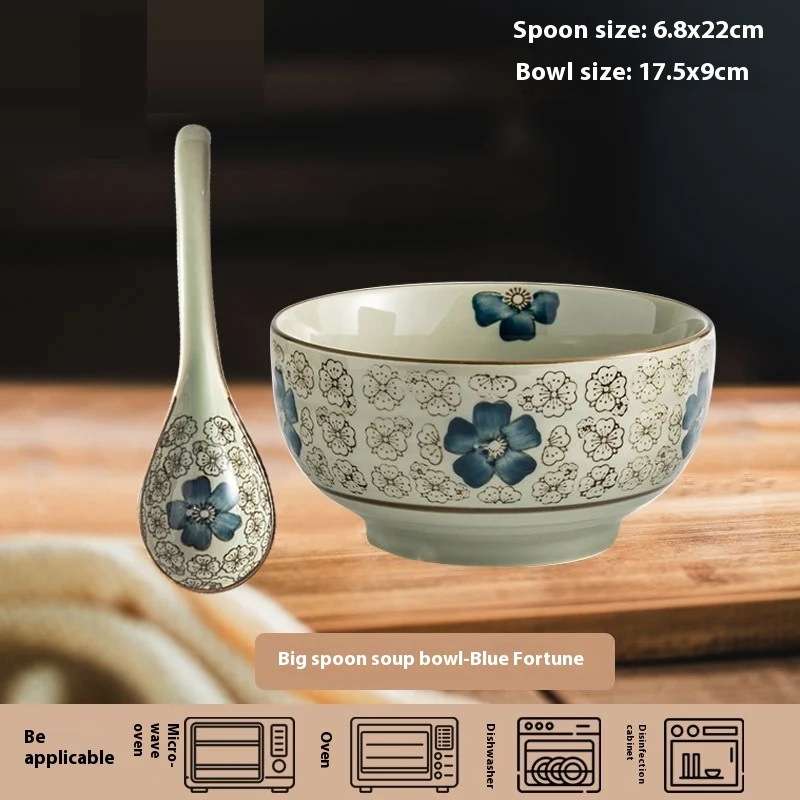 Title 4, Household Ceramic Long Handle Scoop and Spoon, ...