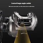 Carretilha de pesca Micro Droplet Wheel com freio duplo, proporcionando controle preciso e arremessos suaves para pescaria fina. — foto 6