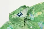 Camisa masculina com estampa tie-dye de borboleta, roupas masculinas modernas e estilosas. Conforto e design únicos para um visual marcante. — foto 8