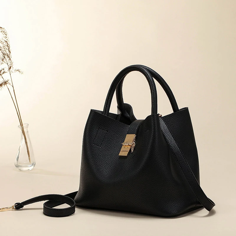 Bolsa Bucket PU Fashion Versátil Transversal/Ombro Único Design Moderno Perfeita para o Dia a Dia Estilo e Praticidade Essenciais para Você — foto 1
