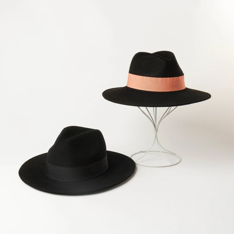 Title 9, Multicolor decorative woolen jazz hat, a stylis...
