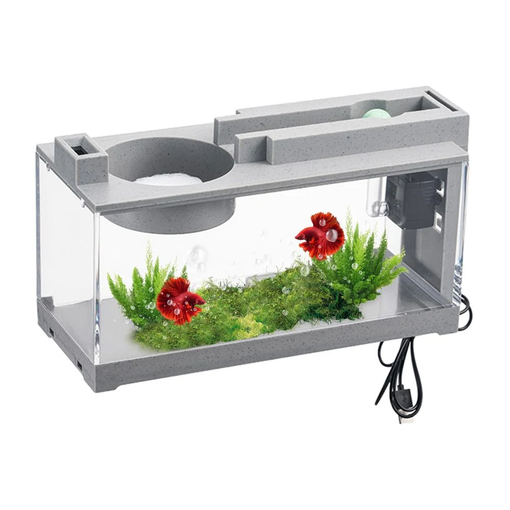 Title 1, Aquarium Modern Silent Desktop Fish Tank Desk A...