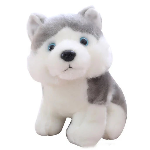 Title 8, Artificial Dog Plush Toy Husky Akita St Bernard...