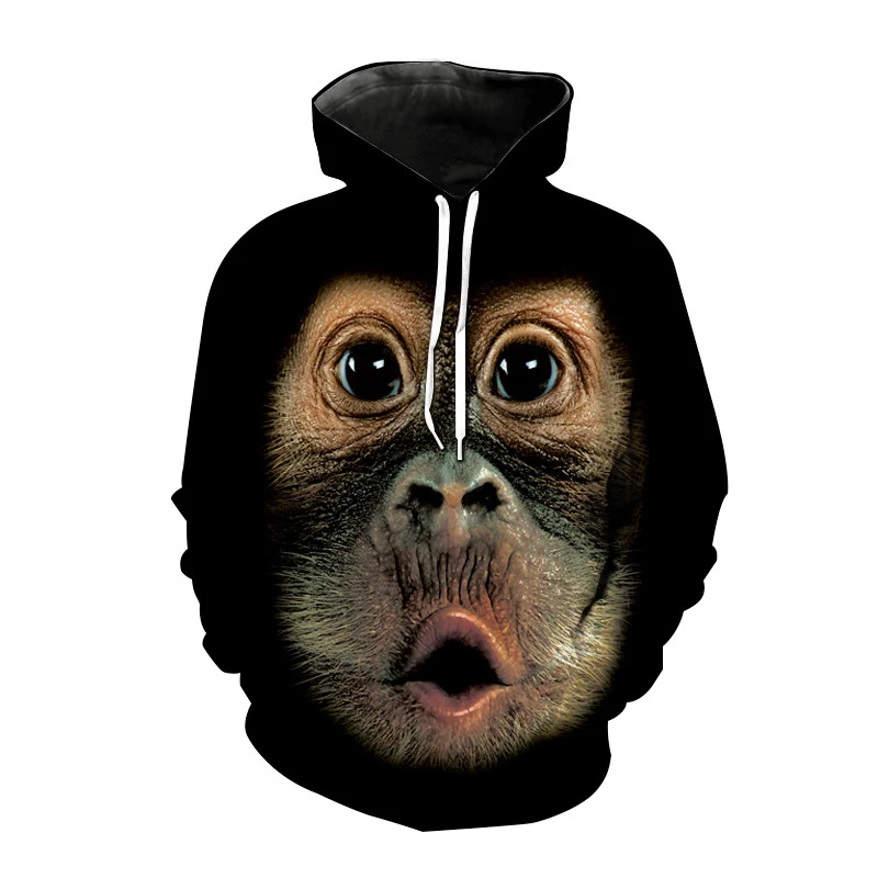 Title 6, Creative Print Funny Gorilla Halloween Sweater ...