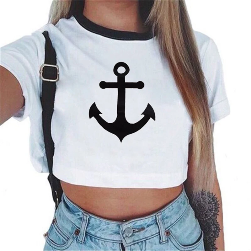 Casual Printed Round Neck Women's Short-sleeved T-shirt — photo 4