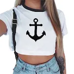 Casual Printed Round Neck Women's Short-sleeved T-shirt — photo 4