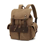 Mochila de lona retrô resistente ao desgaste. Perfeita para uso diário, trabalho e viagens. Durável, espaçosa e estilosa. — foto 5