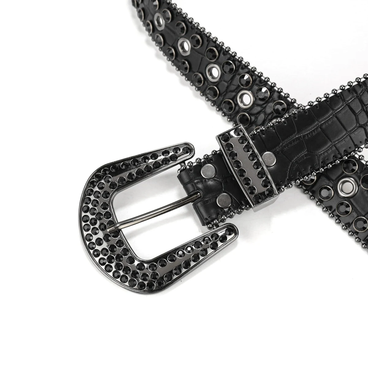 Title 22, Lantejoulas incrustadas com strass escuro Punk ...