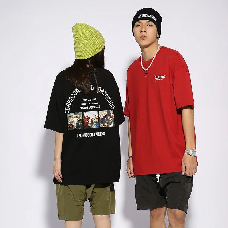 T-shirt homme manches courtes avec imprimé vintage tendance, look rétro. Confort et style pour vos tenues décontractées et originales. — photo 4