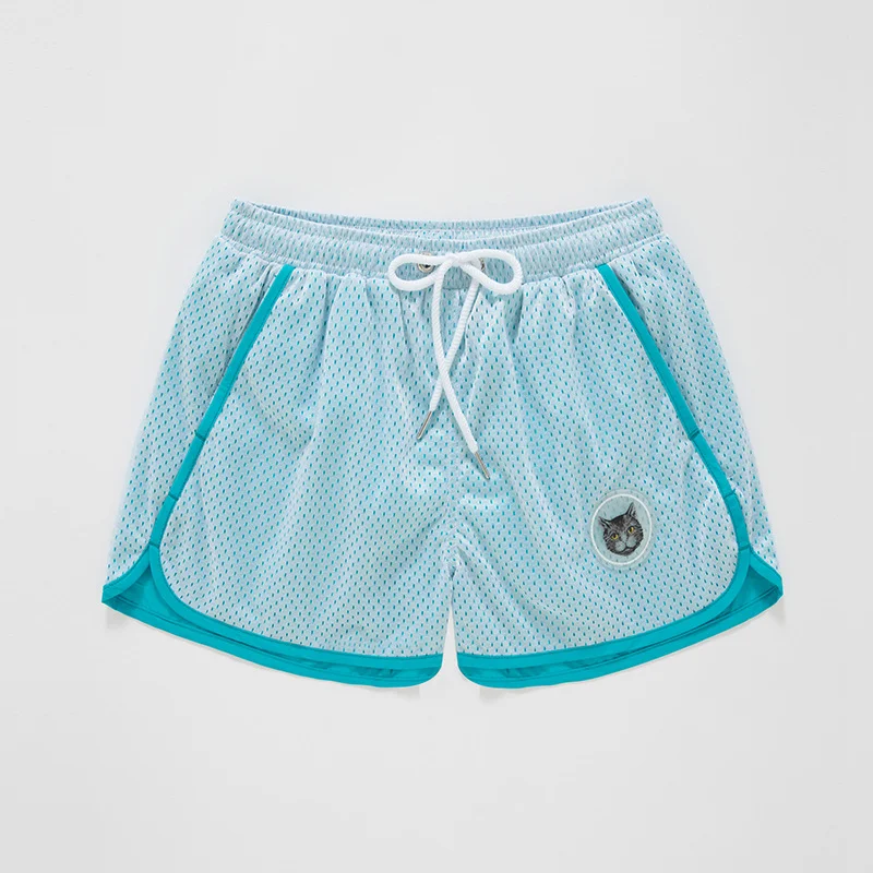 Men's Quick-drying Double-layer Mesh Beach Pants Loose fit, perfect for beach days, swimming, and warm weather comfort. — photo 14