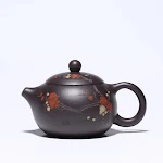 Black Diamond Cold Fragrant Shih Tzu Teapot Hand-painted Plum for Delicious and Aromatic Tea — photo 1