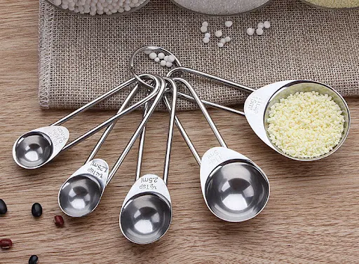 Title 3, Stainless steel measuring spoon 5-piece set for...