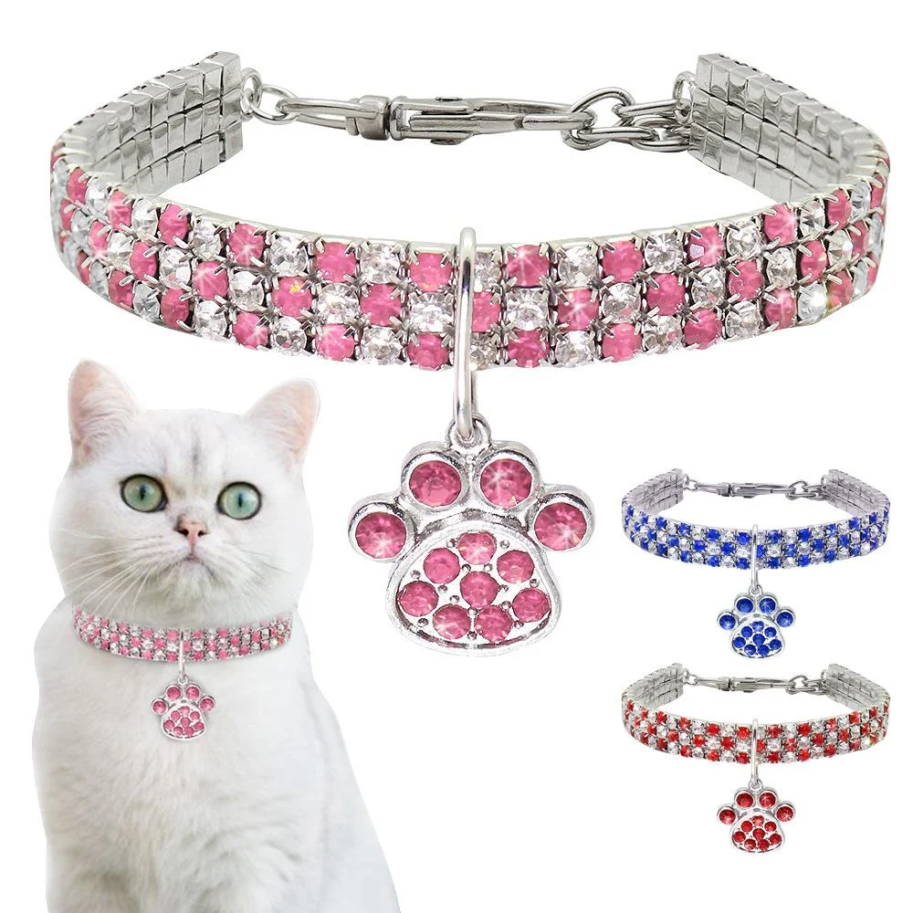Title 3, Bling Cat Collar Rhinestone Puppy Small Dogs Co...